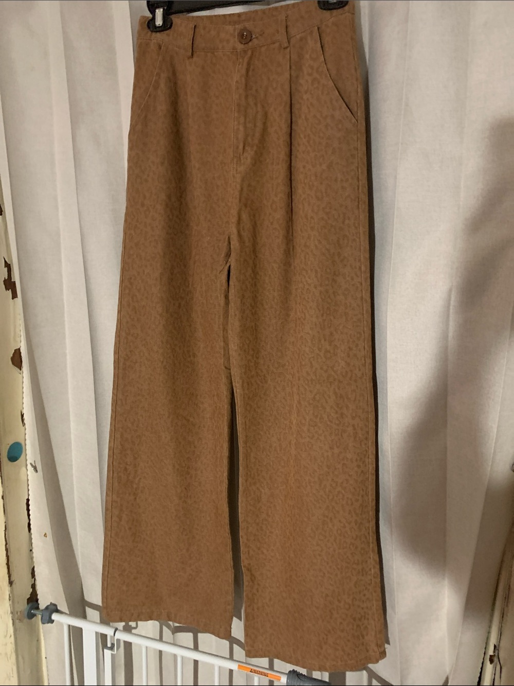 Le Lis Wide-Leg Pants in Animal Print Sz XS